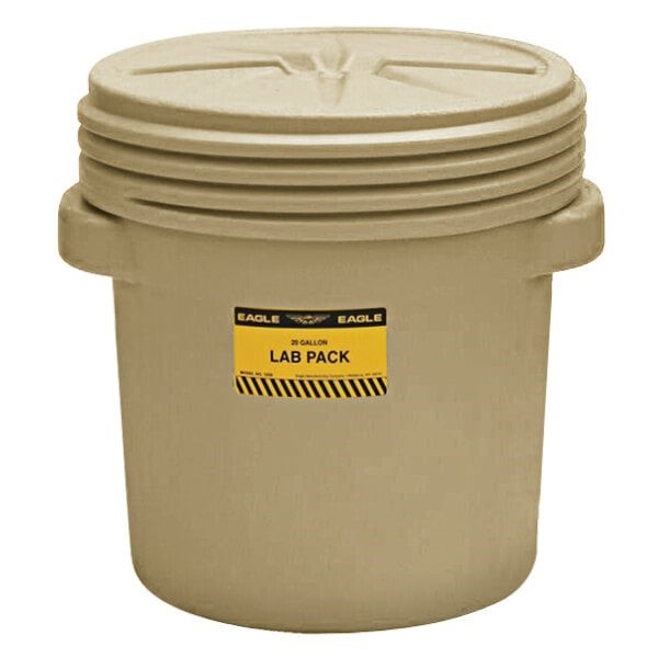 20 Gallon Screw-On Lid Plastic Barrel Drum - Containment